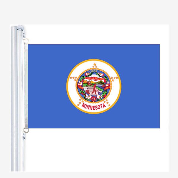 

minnesota, minnesota flags 90 x 150 cm, 100 % polyester, digitaldruck