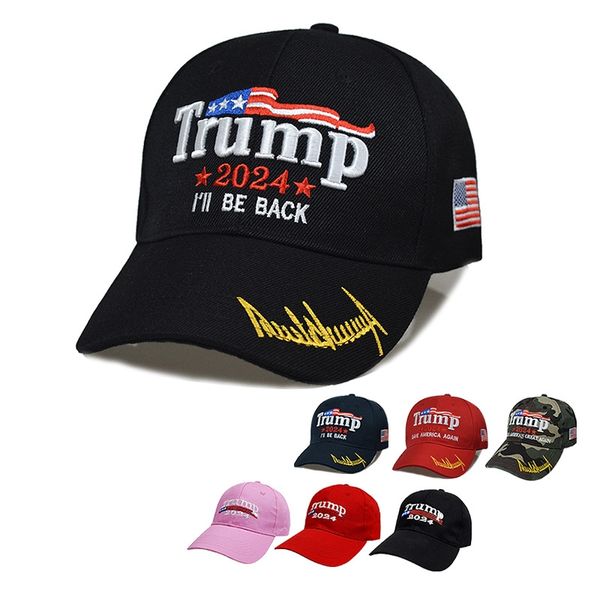 

trump 2024 baseball caps 3d embroidery adjustable strapback summer adults mens womens cotton curved hats adults sun visor red black navy blu, Blue;gray