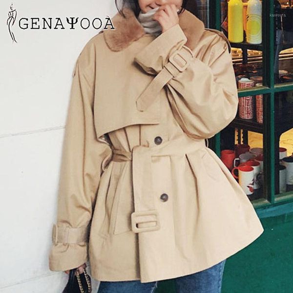 

genayooa winter casual solid teddy coat women long sleeve long jacket turn down collar thick outerwear overcoat with belt 20211, Black