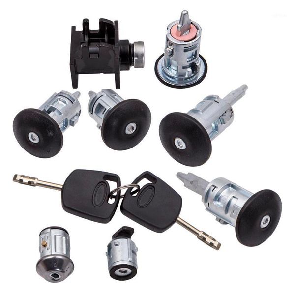 

8pcs ignition switch door lock bonnet set with 2 keys for transit connect 44251341