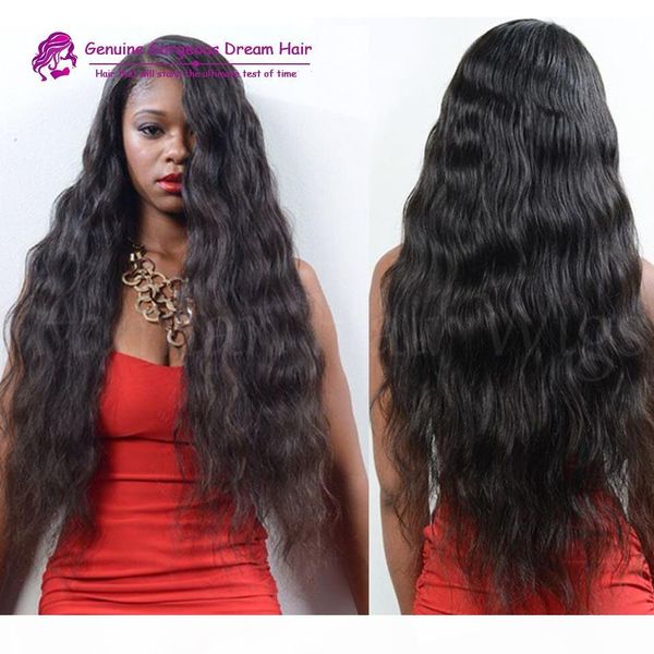 

300 density wig glueless full lace human hair wigs for black women brazilian hair water wave lace front wig, Black;brown