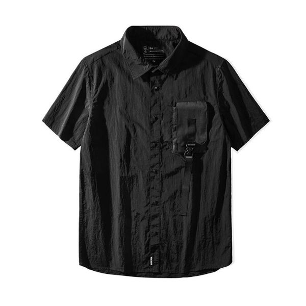 

тактическая рубашка с карманным techwear streetgoth aestethic стрит harajuku darkwear, White;black