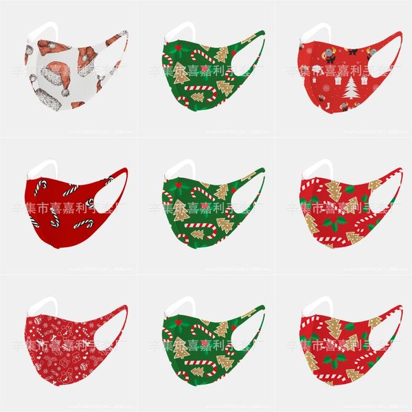 

face christmas masks trump 2020 american election supplies dustproof print christmas mask universal for s chilens american flag christmas#96, Black