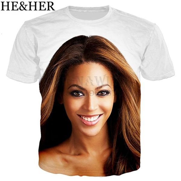 

new popular singer beyonce style 3d print shirts comics graphic kawaii men clothing