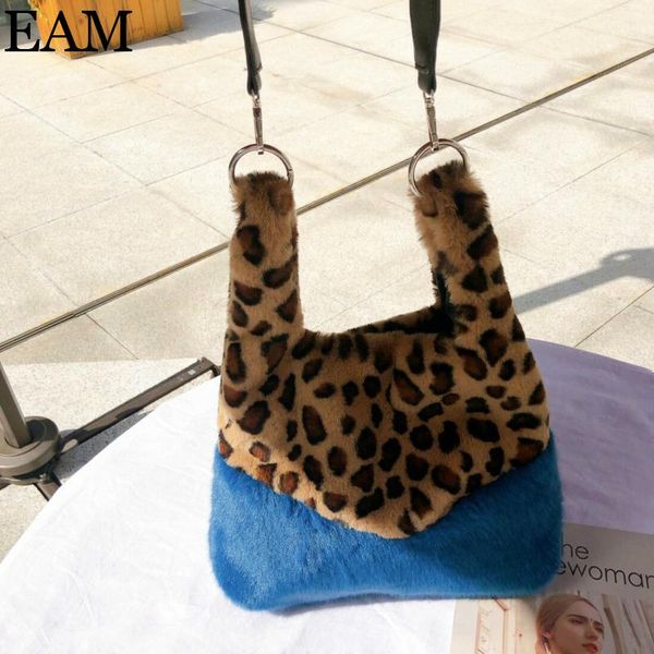 

eam] leopard pattern pu leather shoulder bags for women 2020 lux handbag designer bag hand bags women's bag trend 8a216
