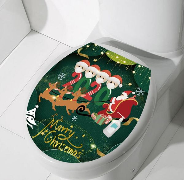 

2021 face fashion e101303 christmas toilet stickers of ornament stay mask family quarantine 4 decorative home at paster sticker xmas ho xmij
