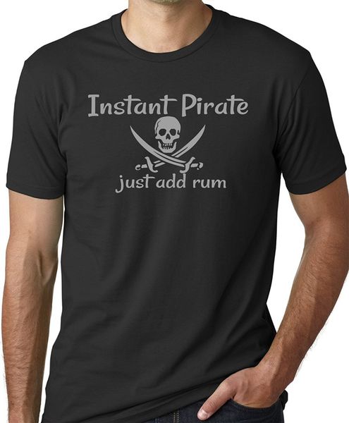

спорт 2019 new summer прохладный tee shirt instant pirate просто добавь ром смешной питьевой футболка хлопковая футболка