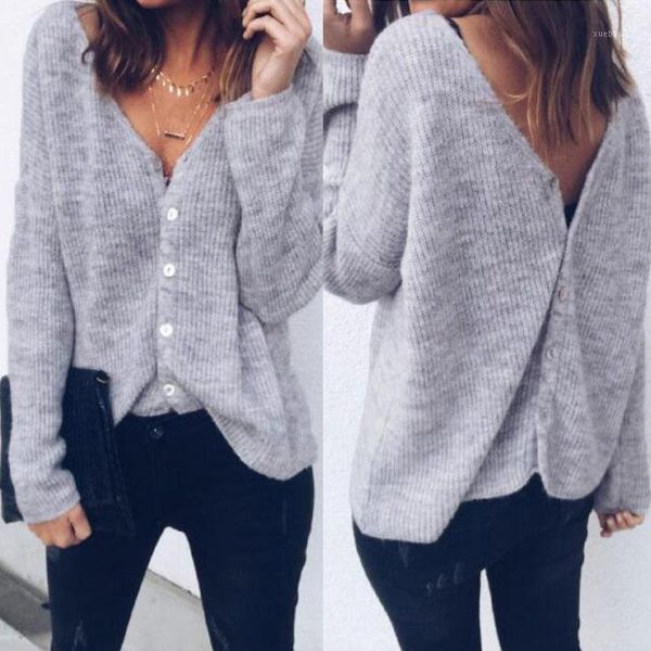 

2018 new autumn women knitted cardigan sweaters coats female long sleeve v neck knit outerwear bottons casual jumpers 1, White;black