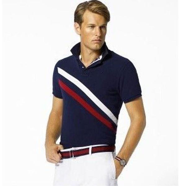 

classic men's luxury polo shirt summer hip-hop v-neck embroidery classic style cotton brand men's short sleeve polo shirt, White;black