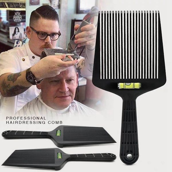 

1pc flat guide comb level er straight hair cut barbers salon combs professional styling tools