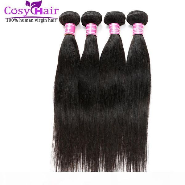 

good brazilian human hair bundles brazilian straight human hair weft soft brazilian virgin human hair unprocessed dhl 1b, Black