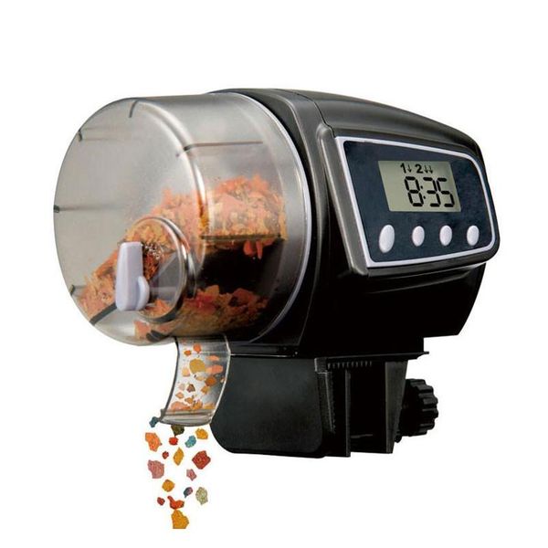 

lcd display fish feeder aquarium tank fish food matic timer feeding supplies for fish shrim qyloiz toys2010