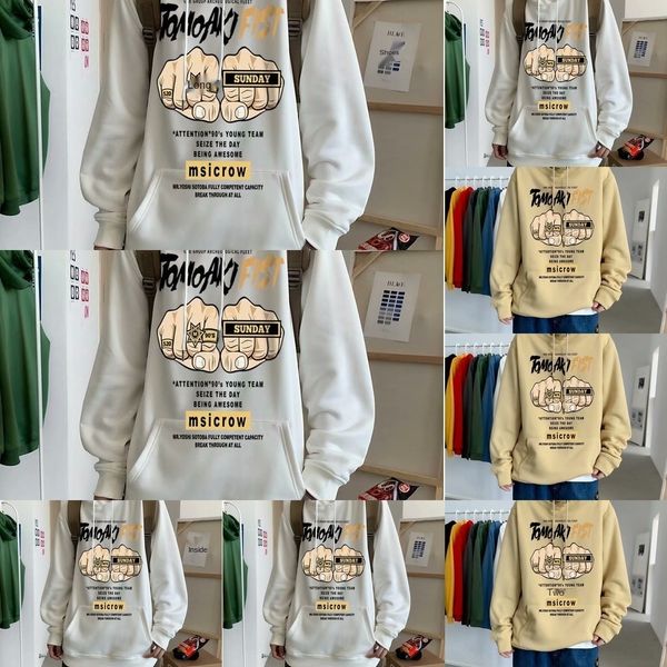 

of1lz men's ins super coat cec sweater ho loose hooded korean style trendy les handsome t spring fashion brand sweater coat dzcmx, Black