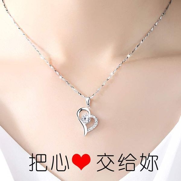 

necklace female pendant s925 silver accessories body jewelry chain
