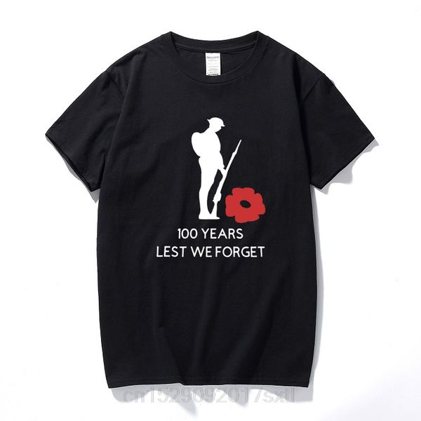 

мужские футболки мода почтить память жертв tshirt солдат мак благотворительность mens королевский британский легион с коротким рукавом футбо