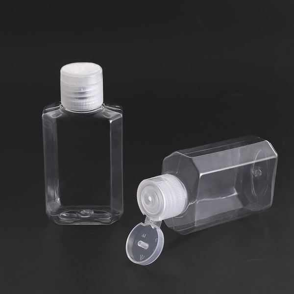 

60ml empty sanitizer gel hand soap liquid clear squeezed pet sub travel bottle gwd1815