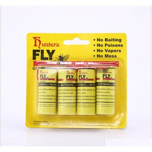 

4pcs flies sticky paper eliminates flying insects insect house glue catcher pest control fly insect killer flycat qylnjv garden2010