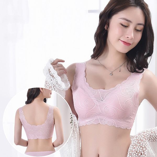 

3Pieces/Lot Bras For Women Underwear Sexy Lace Bralette Push Up Brassiere BH Lingerie S M L XL Wireless Vest Bra, Black