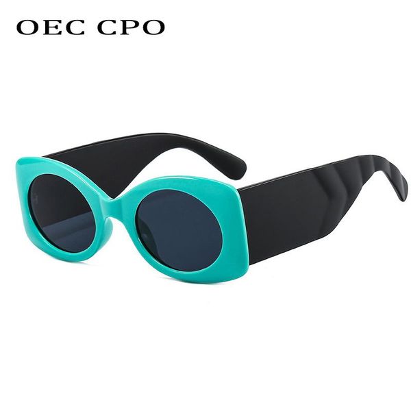 

sunglasses oec cpo vintage oval women steampunk square sun glasses for female personality colorful eyewear men lunette de o880, White;black