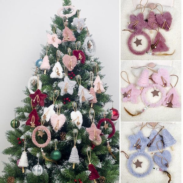 

christmas ornaments set 3 pack christmas tree plush hanging ornaments decorations for festive holiday party decor tp899