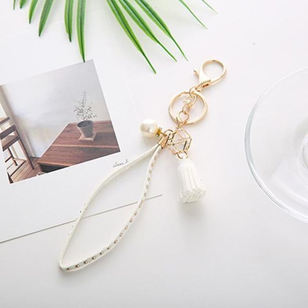 

personality geometric key chain porte clef keyring friends keychain with tassel llavero jewelry gift charm accessory eh131b h wmtxet