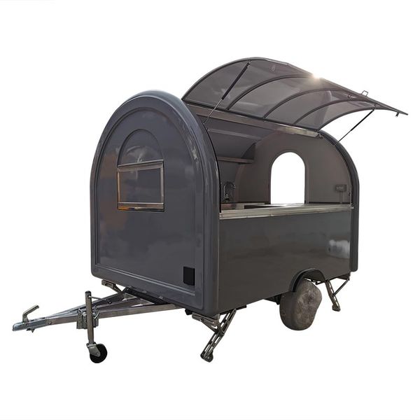 

grey food truck cateing trailer food cart