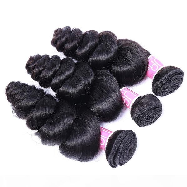 

iupin hair products loose wave brazilian virgin hair 3 bundles 100g pcs malaysian peruvian indian human hair bundles weaves beauty supplies, Black