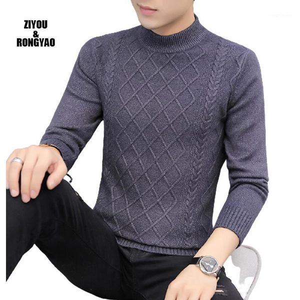 

spring and autumn men's sweater casual thick and warm pullover sweater clothes slim jacket men's1, White;black