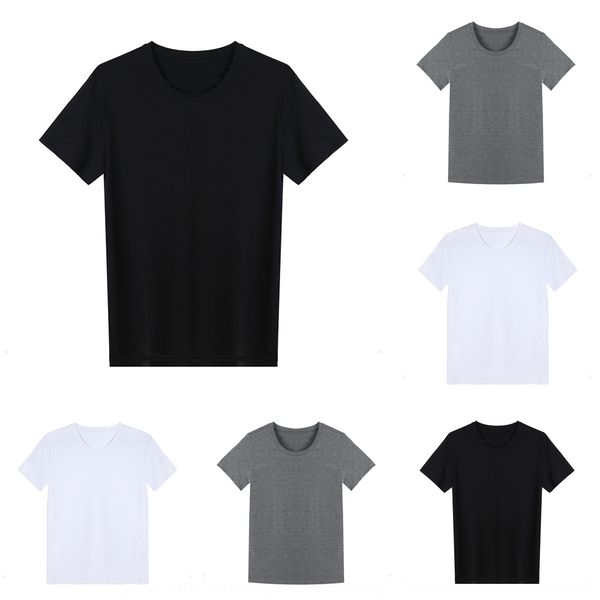 

great health djk2020 new summer mosquito proof round neck t-shirt short sleeve underpantst-shirt underpantscotton loose casual solid, White