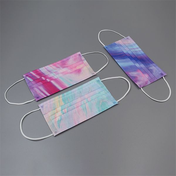 

face us stock mask colorful disposable disposable three-layer camouflage protective thickened mask fast shipping with 12h