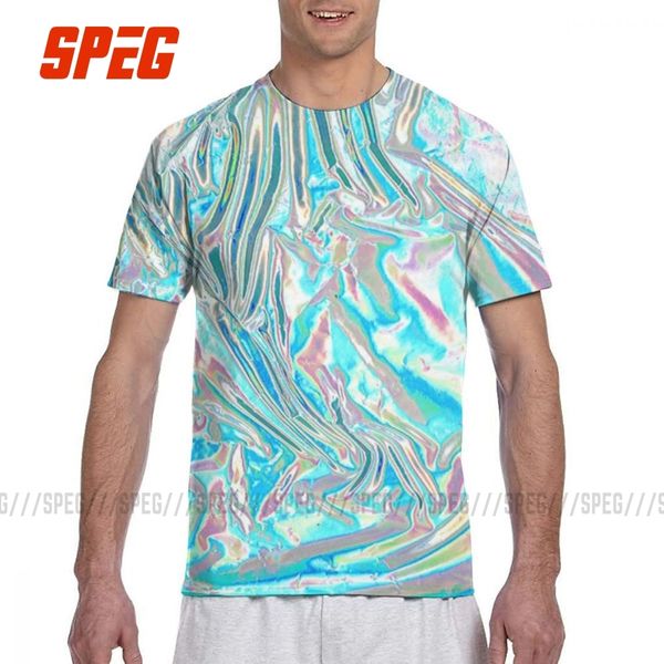 

abstract iridescent holo modern colorful trendy polyester all over print full 3d tee classic hooded sweatshirt hoodie men t shirt