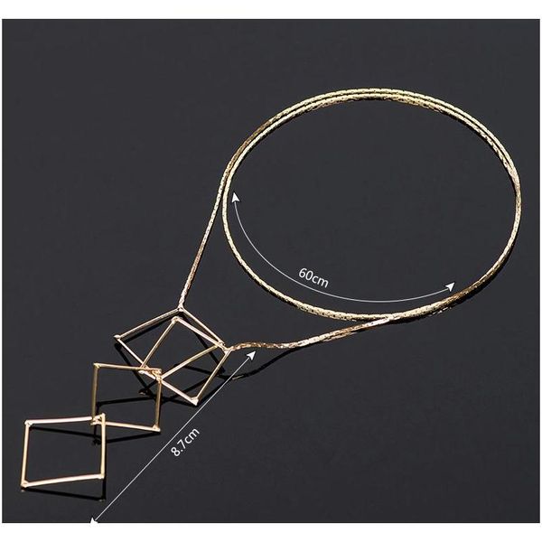 

vintage style chic y shaped gold color necklace for women bar circle lariat neck sqcxdj homes2007, Black