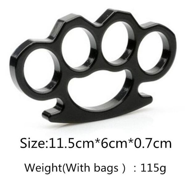 

new gilded steel brass knuckle duster color black plating silver hand tool clutch 783754