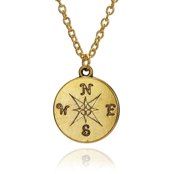 

Compass Necklace Friendship Compass Necklace for Women Jewelry, Silver