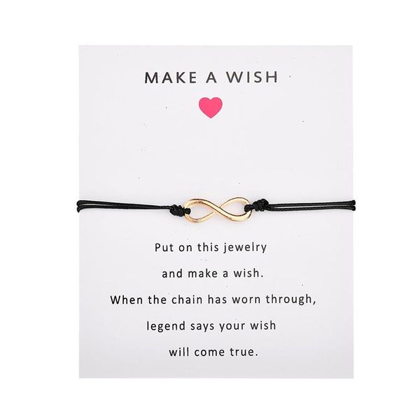

новый плетеный канат 8 слово бесконечность braceletsbangles для женщин ручной multicolor браслеты шарма ювелирных изделий плетение браслета, Golden;silver