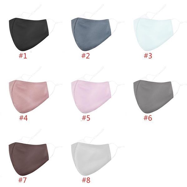 

riding fashion face thin cotton mask outdoor travel protection dustproof haze and breathable 8 solid color xd23830