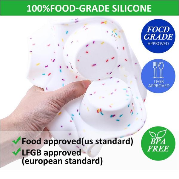 

2pcs/set sile mold muffin 6 cavity for baking mold dessert sile cupcake pastry tools n qylmoh