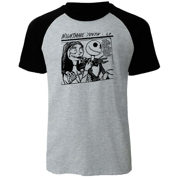 

sport novelty skull jack print t shirt men halloween nightmare youth funny t-shirt summer cotton raglan short sleeve mens tshirt