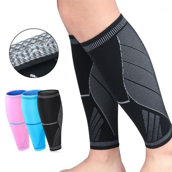 

elbow & knee pads 1pc lower leg sleeve anti-slip compression knitted protector outdoor running basketball sports cover1, Black;gray