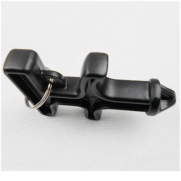 

outdoor camping travel survival keychain portable multi-function keychain black new one finger buckle survival han qylviu