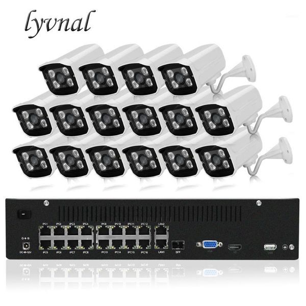 

systems lyvnal 16ch poe nvr kit 2mp 1080p ip camera 48v cctv system surveillance 32ch 4k video plug and play1
