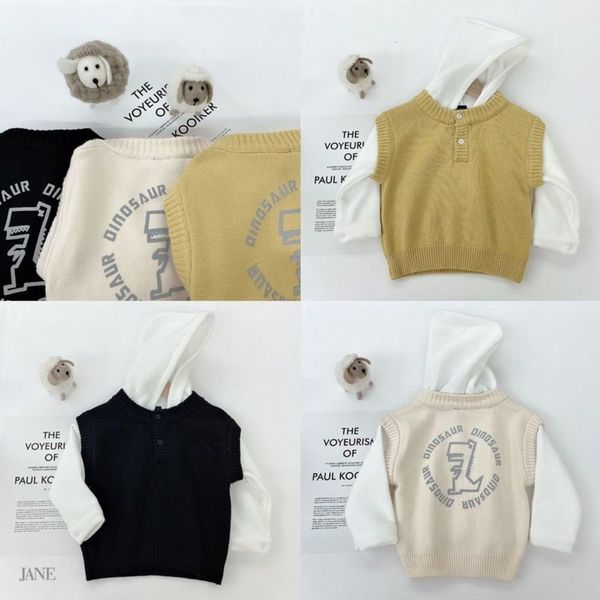 

dinosaur orcent hooded reflective children's sweater vt fake two boys' pullover new, Blue