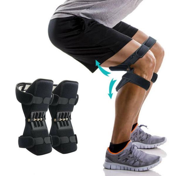 

1/2pcs breathable knee brace pad support non slip force running kg-516, Black;gray
