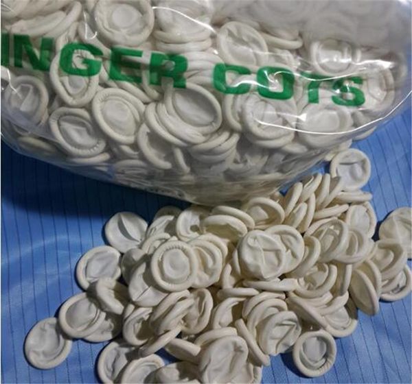 

750pcs/bag durable natural latex anti-static finger cots practical design disposable makeup eyebrow extension gloves tools