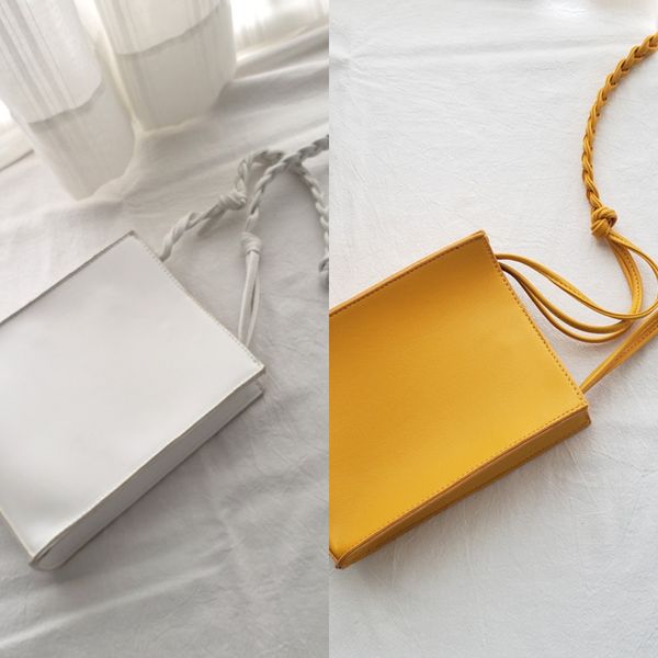 

2020 new korean style woven shoulder square small square ins super women's trendy solid color shoulder messenger bag women's small