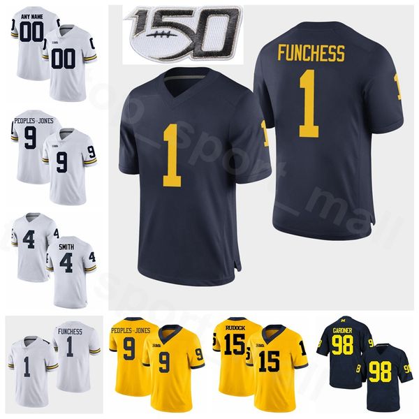 

michigan wolverines ncaa college football 15 jake rudock jersey university deveon smith devin gardner devin funchess donovan peoples-jones, Black