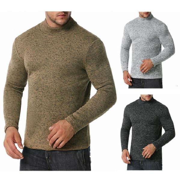 

2021 mens sweater casual new mens high-necked snowflake warm scratching sweater european size casual bottomed sweater, White;black