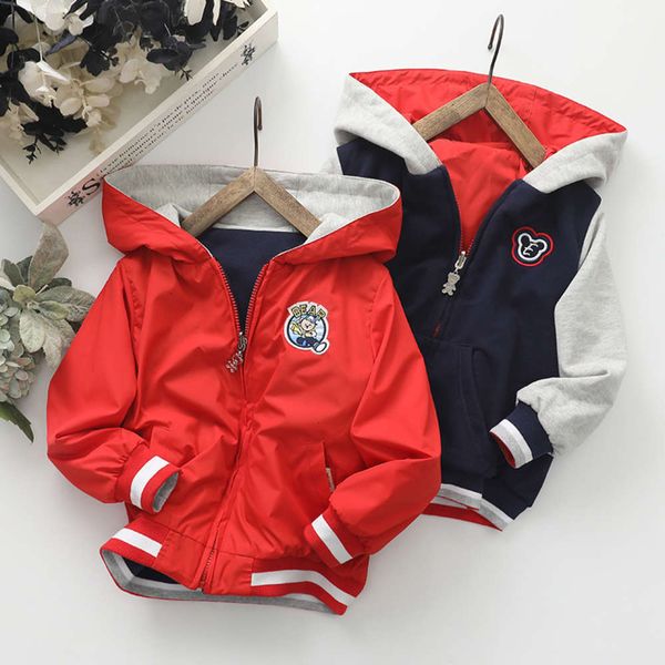 

coat children's wear spring autumn 2020 new double side et, Black