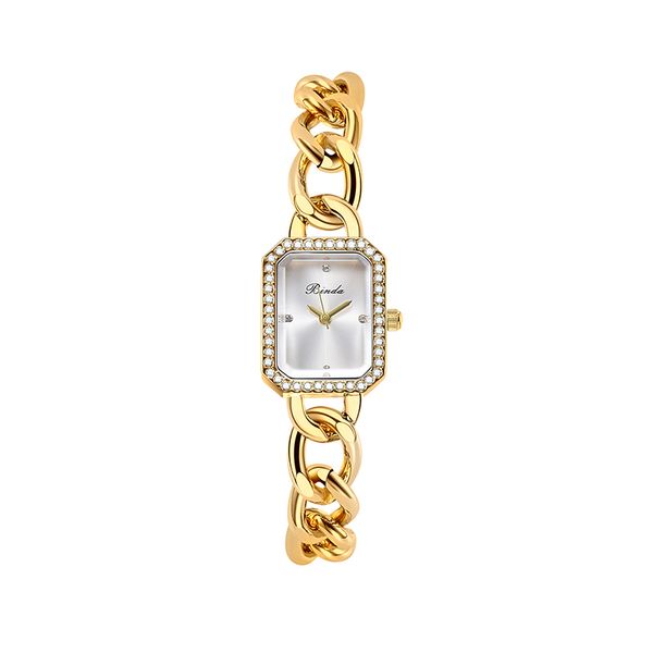 

2021 fashion retro style womens diamond bracelet watch luxury designer steel dress delivery300z, Slivery;brown