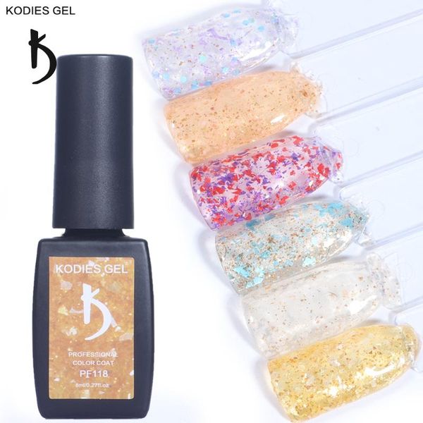 

nail gel kodies glitter polish sequins uv gels varnishes 8ml brand japanese vernis gellak for manicure design nails art, Red;pink
